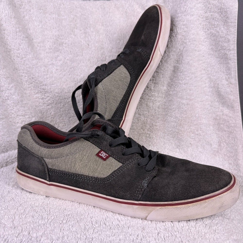 DC Shoes‎ Tonik Men's US 11 Gray Sueded Skate Sneakers Y2K Grunge